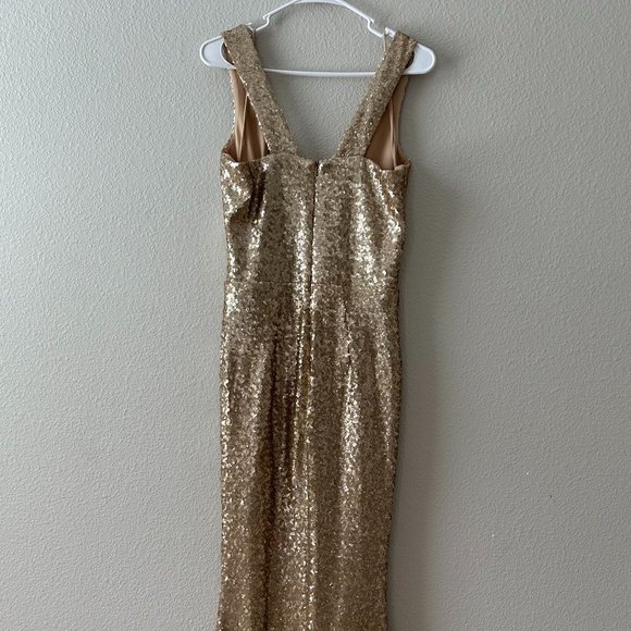 Dress The Population Raven Sequin Gown Dress Size M - Picture 3 of 10